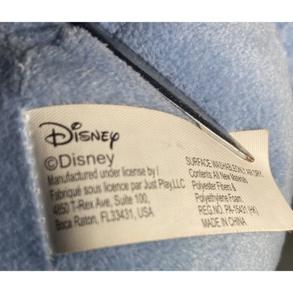 Disney Stitch Plush 12.5” Sitting Lilo & Stitch Blue Stuffed Animal Toy